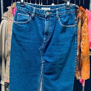 Wonderful denim pencil skirt